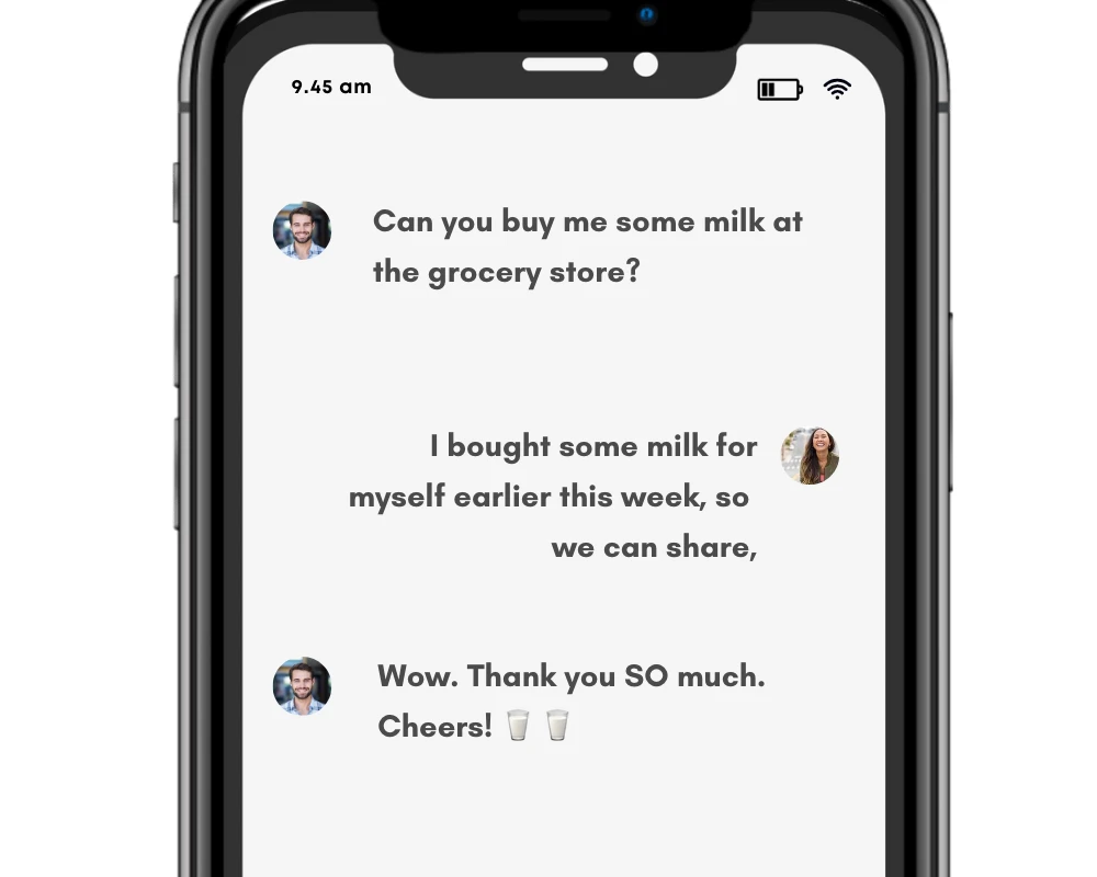 Buy/bought in context.