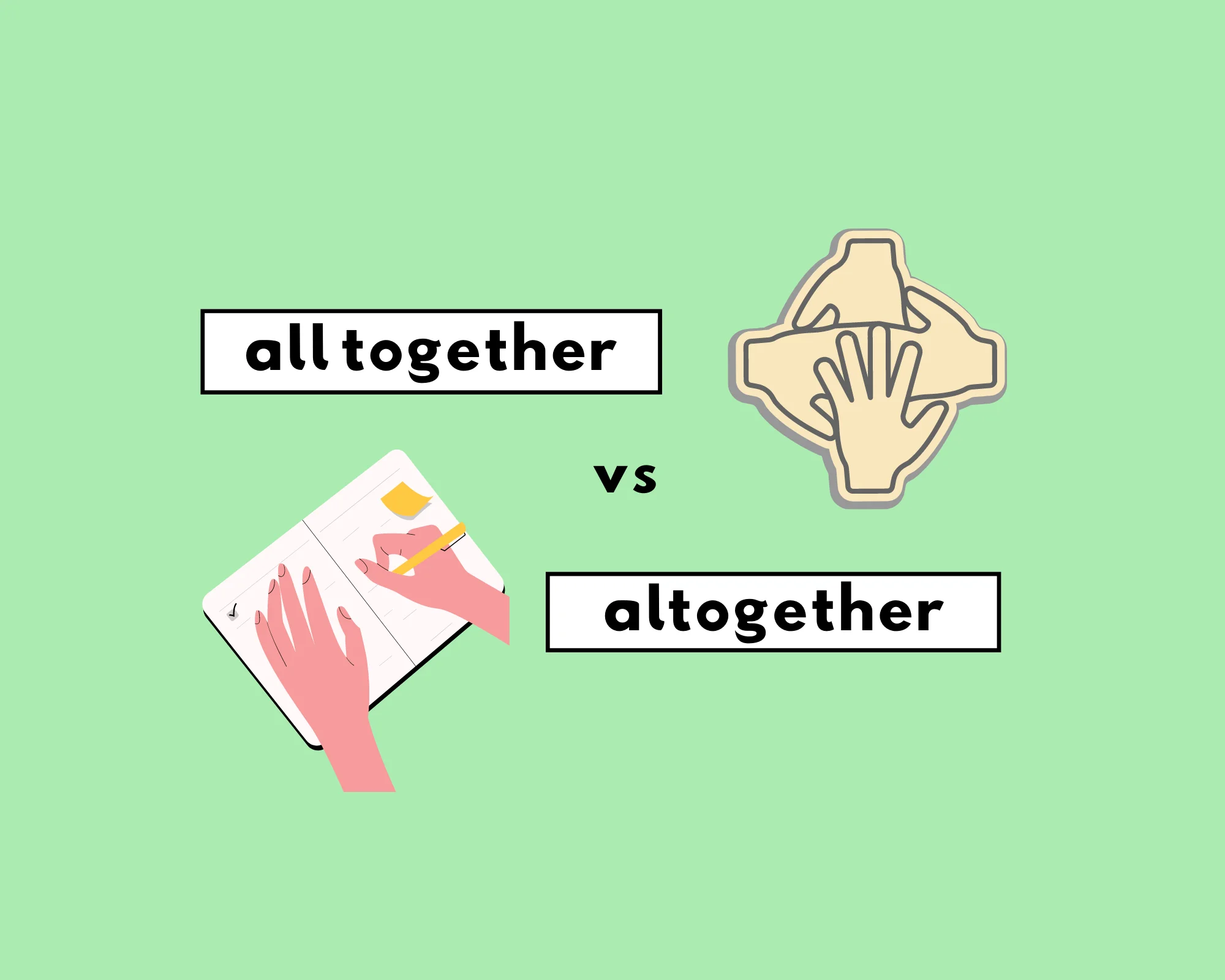 When and How to Use Altogether vs. All Together