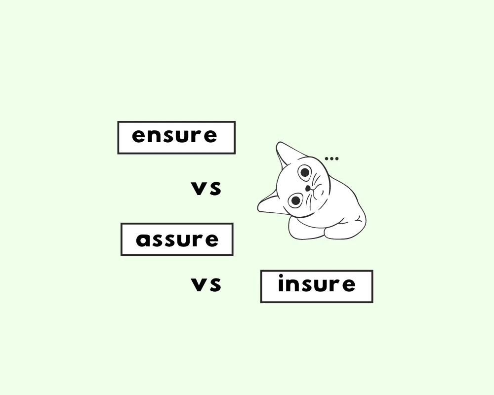 How to Use Ensure, Insure, and Assure