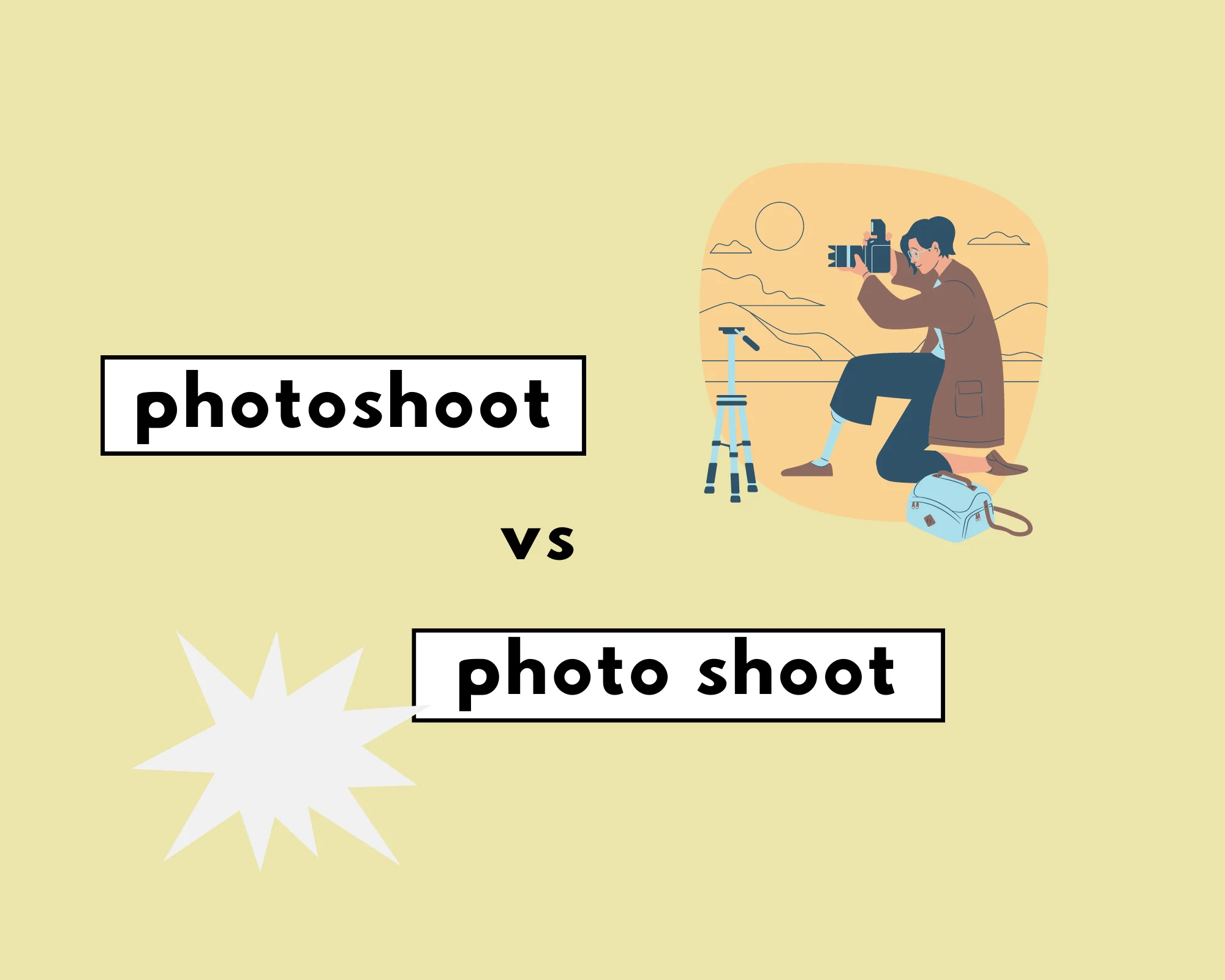 How to Spell Photo Shoot or Photoshoot? (Word Choice)