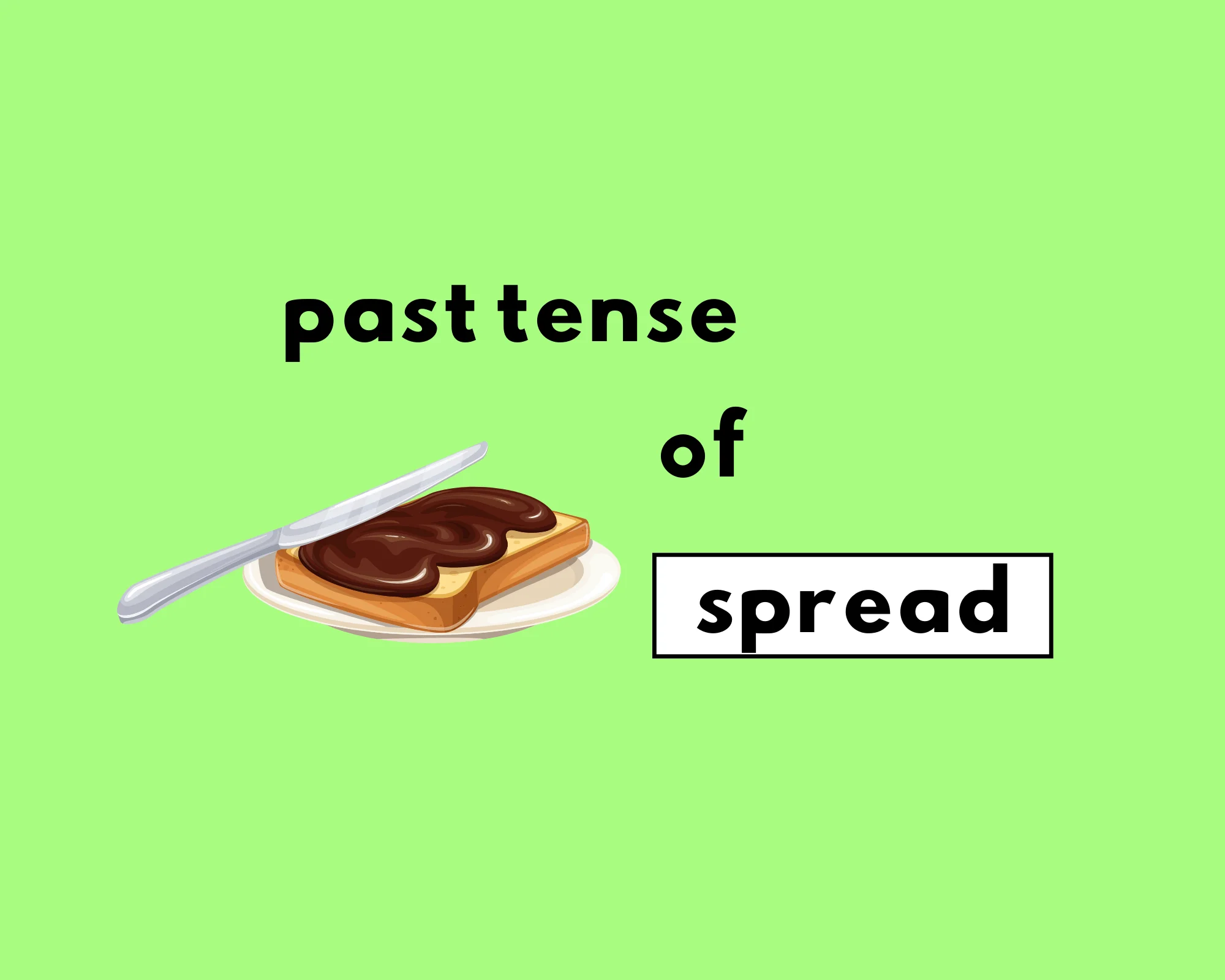 Is the Right Word Spread or Spreaded?