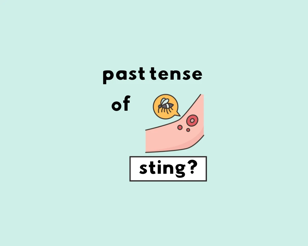 Is the Right Word Stinged or Stung (Irregular Verbs)