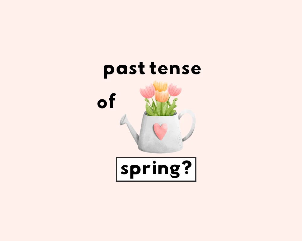 How to Use Spring, Sprang, Sprung (Irregular Verbs)