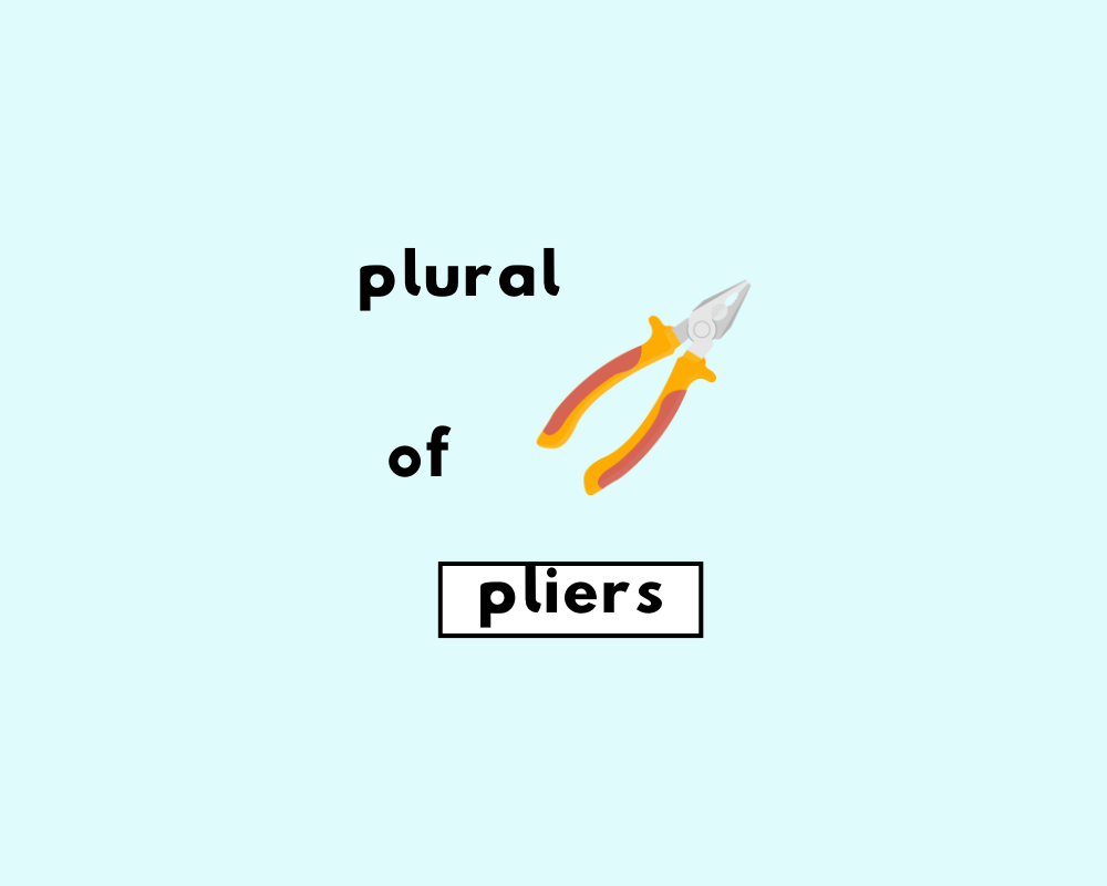 Are Pliers Plural or Singular?