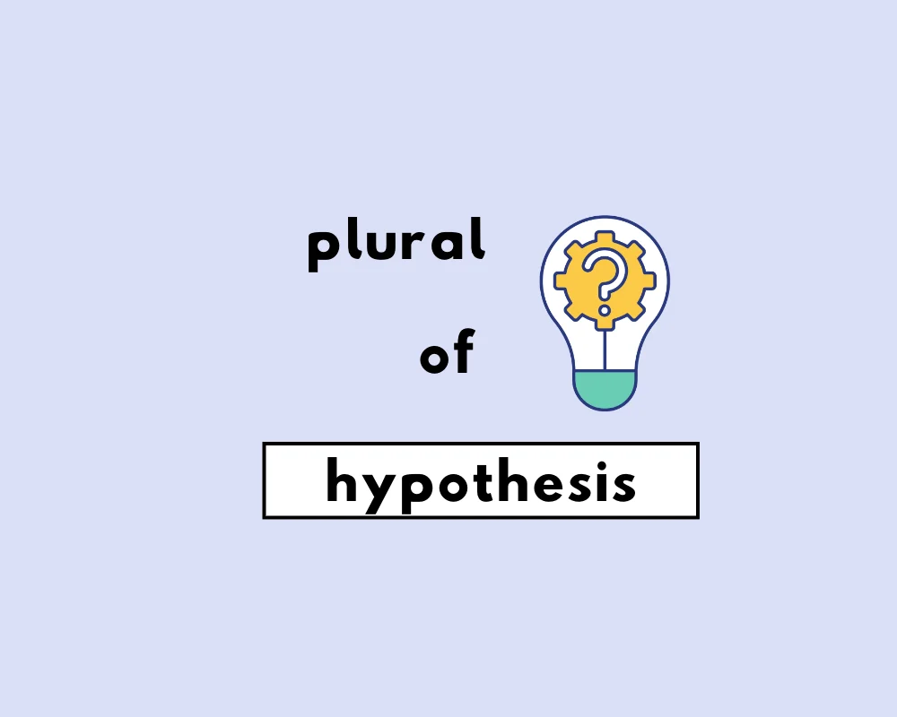 the singular form of hypothesis