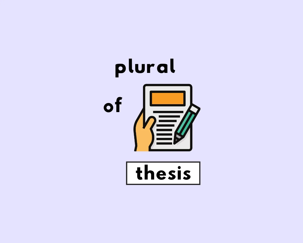 plural of the thesis