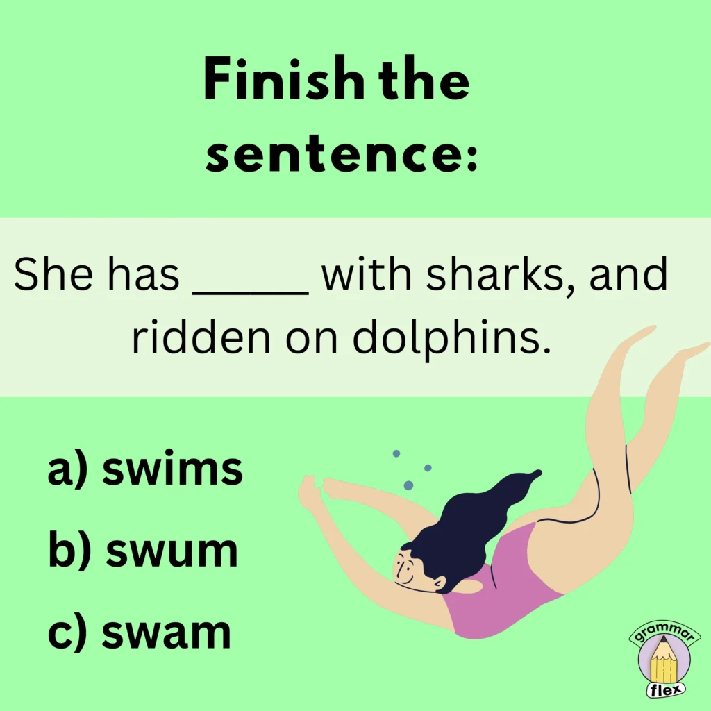 What's the Past Tense of Swim? Swam vs. Swum