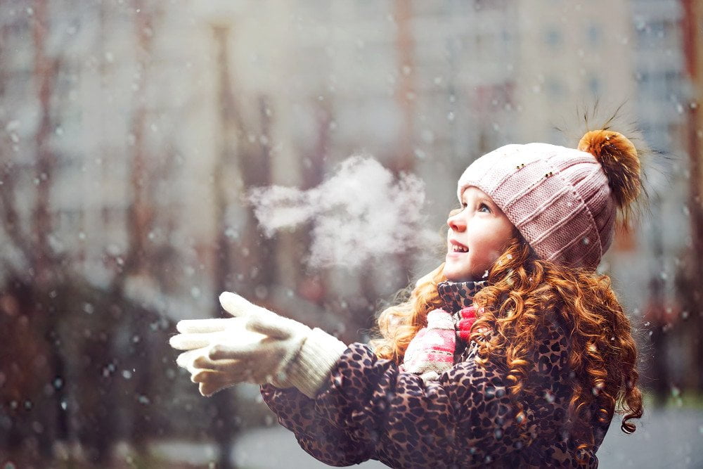 When it's cold out and you can see your breath.