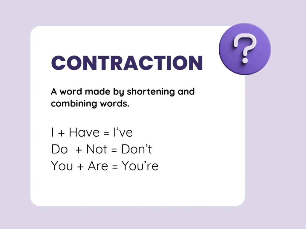 What are contractions in English?