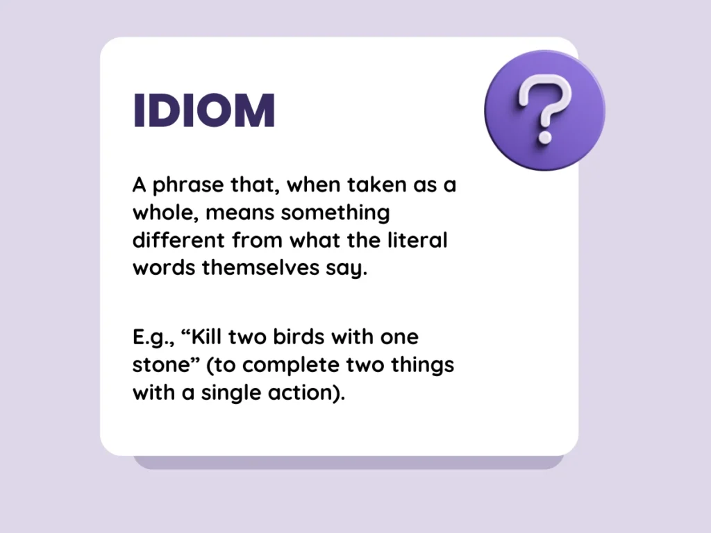 Definition of idiom.