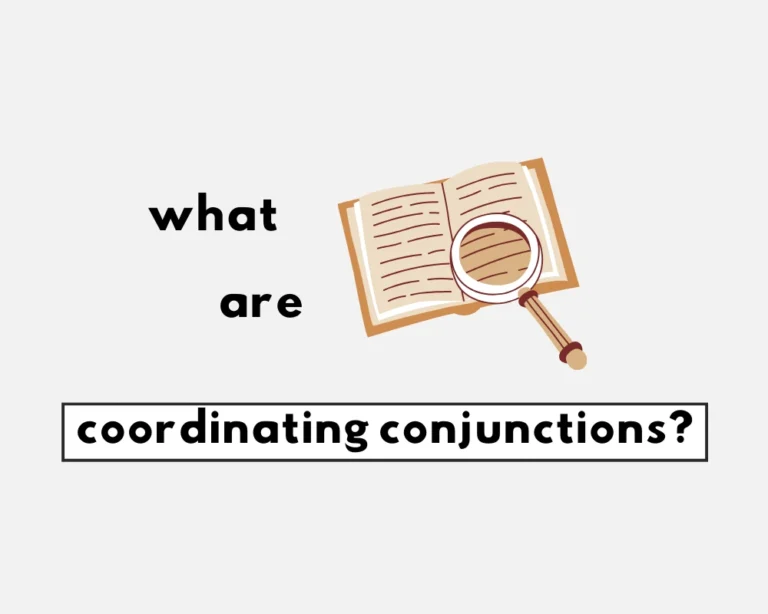 What are coordinating conjunctions?