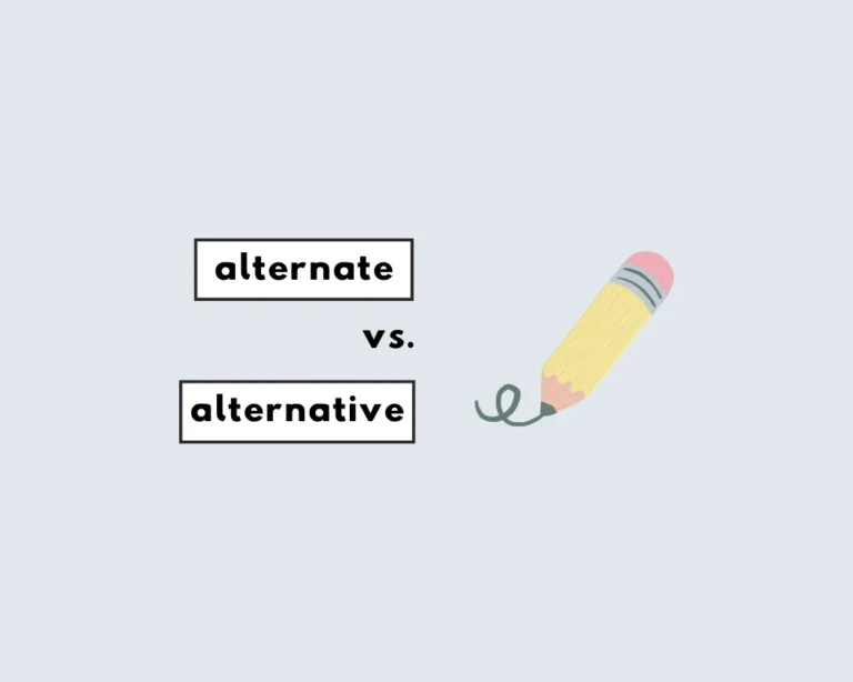 Alternate vs. alternative?