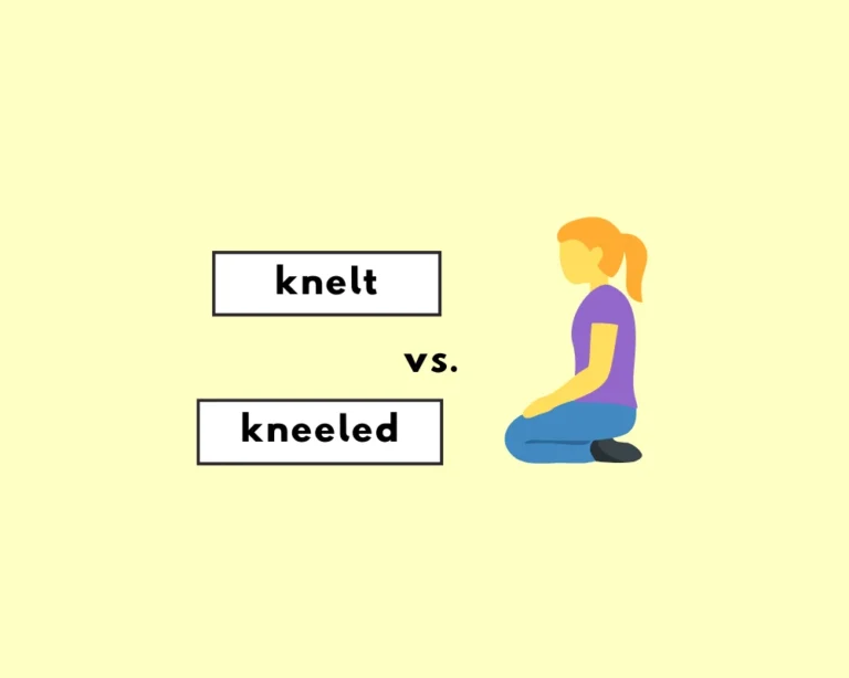 Kneeled or knelt?